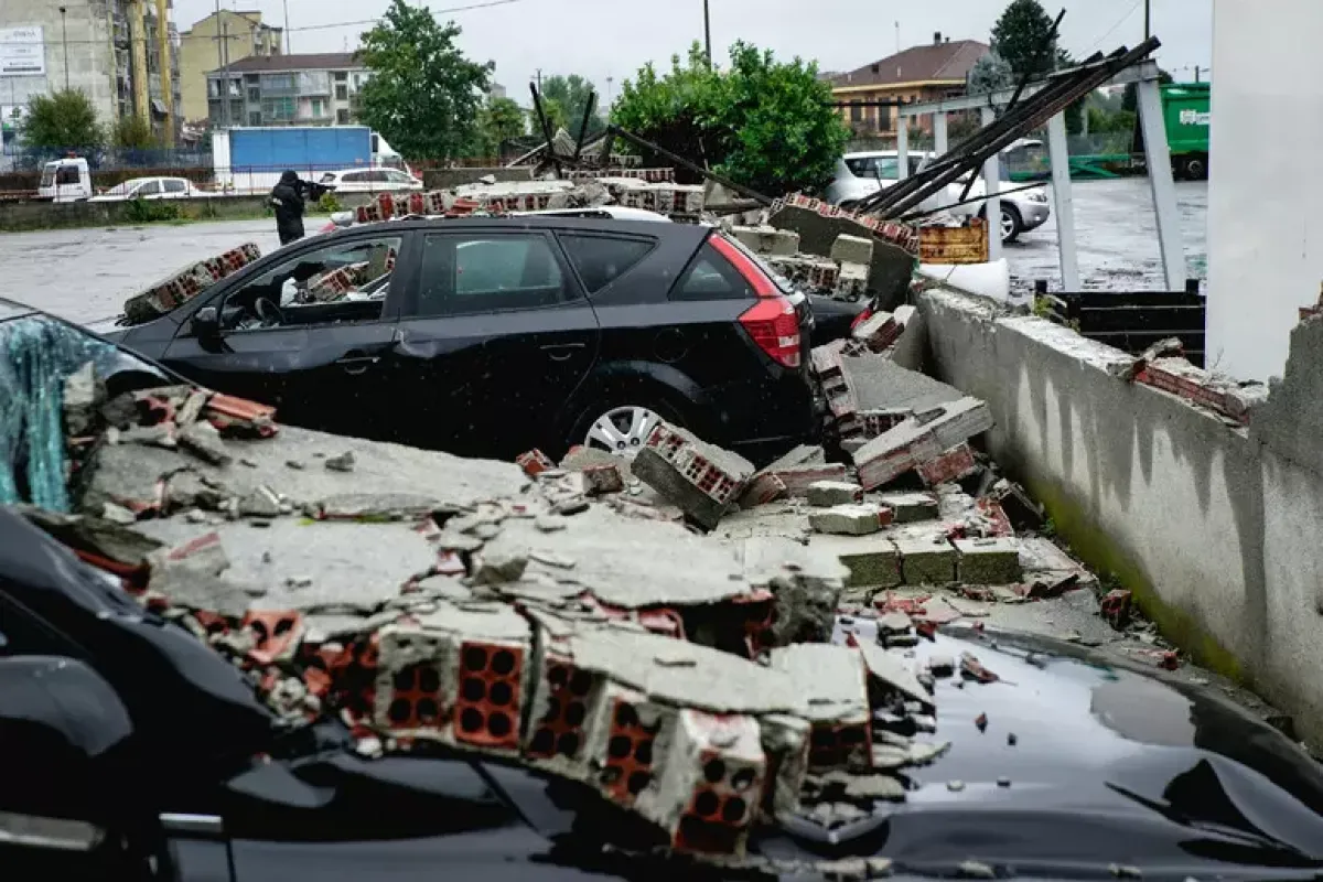 Dopo il caldo, il Nord Italia nella morsa del maltempo. Paesi evacuati e isolati, nubifragi e downburst - PH ANSA