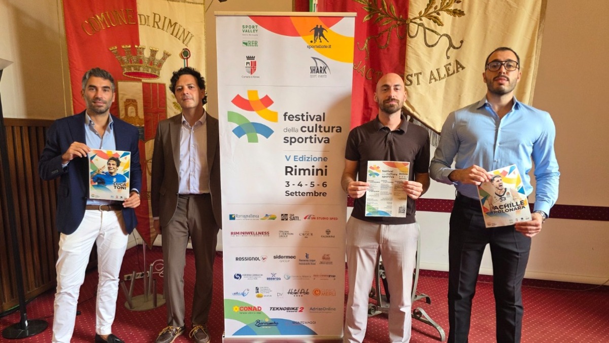 Toni, Polonara e altre stelle dello sport: a Rimini torna il Festival della Cultura Sportiva - La conferenza in Municipio 