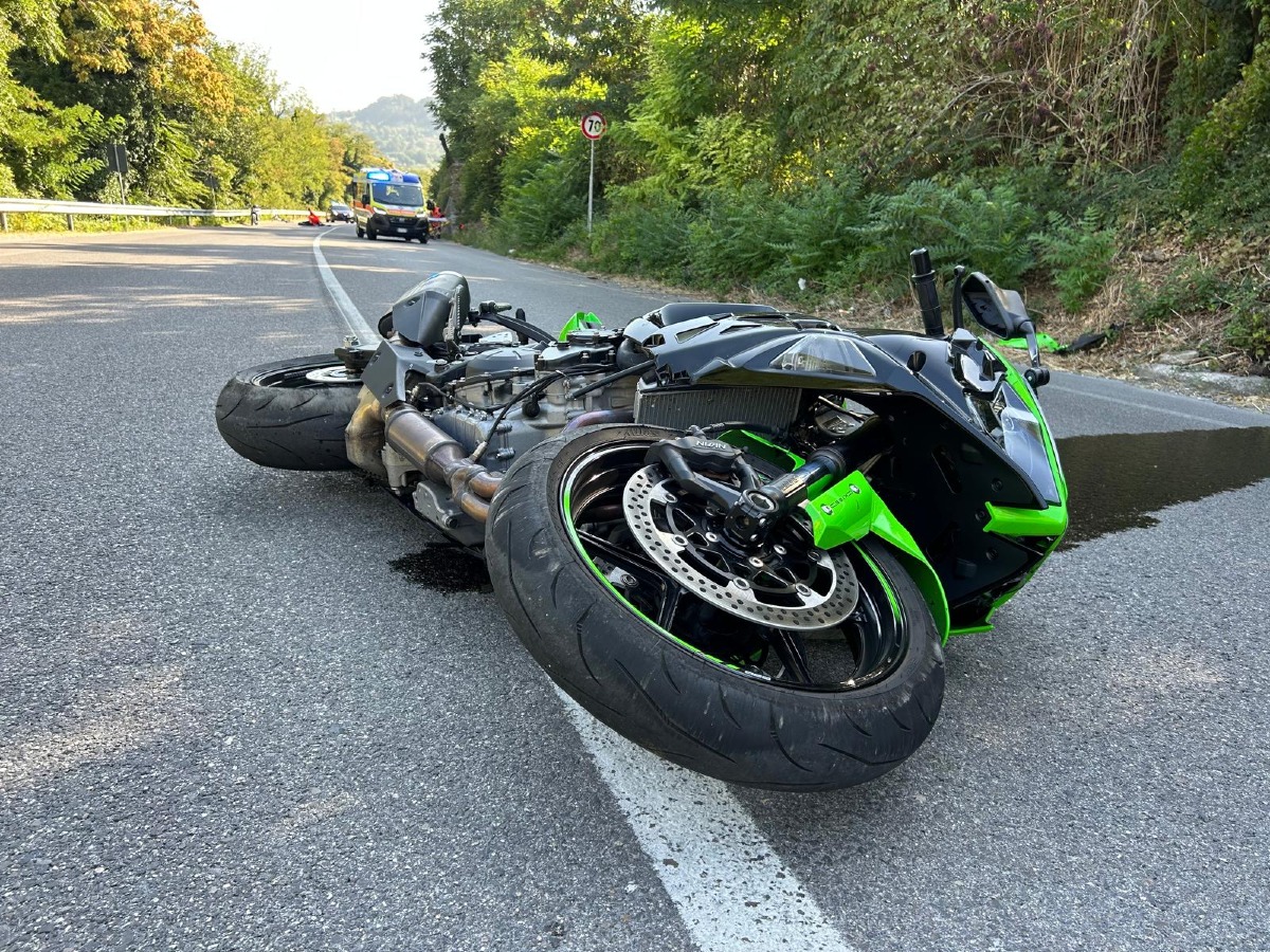 Moto contro bici sulla Marecchiese 