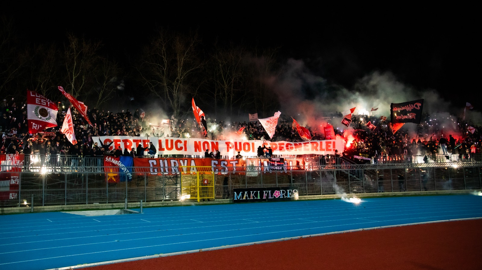 Rimini, i tifosi della Curva Est protestano: "Troppo caro il biglietto per Santarcangelo" - Curva Est Rimini Calcio ARCHIVIO