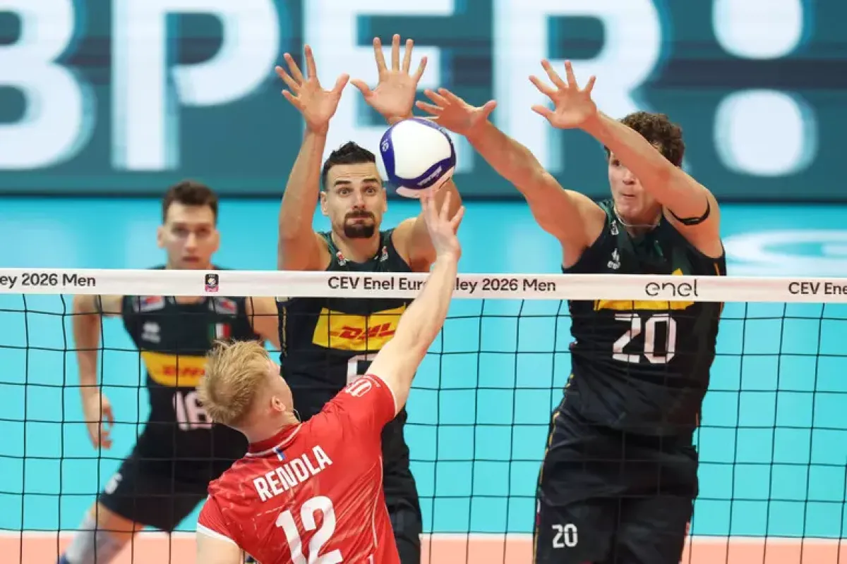 Volley, gli azzurri centrano gli ottavi: battuta la Slovacchia - Pallavolo: Europei; Italia - Slovacchia © Ansa/ Filippo Rubin