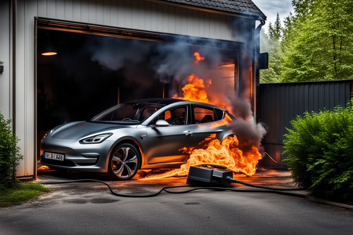 In fiamme un'autorimessa: distrutte 20 auto tra Ferrari e Porsche, tre incappucciati ripresi mentre appiccano il fuoco - Immagine generata con IA