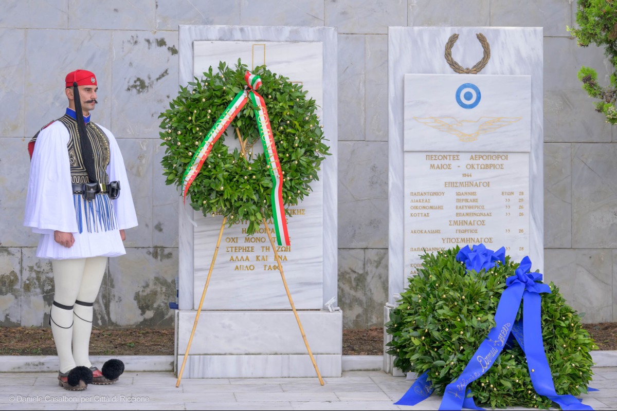 Riccione ricorda i militari greci caduti nella Battaglia del 1944 - Ph Casalboni