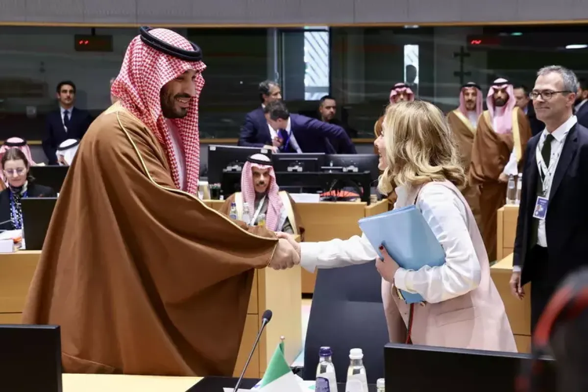 Meloni al telefono con bin Salman: "Solidarietà dell'Italia all'Arabia Saudita" - © Ansa/Epa
