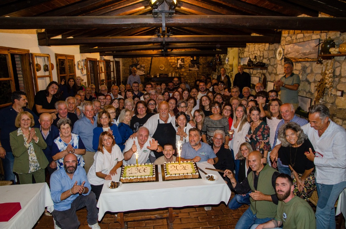 Sessant'anni al ristorante la Rocca 