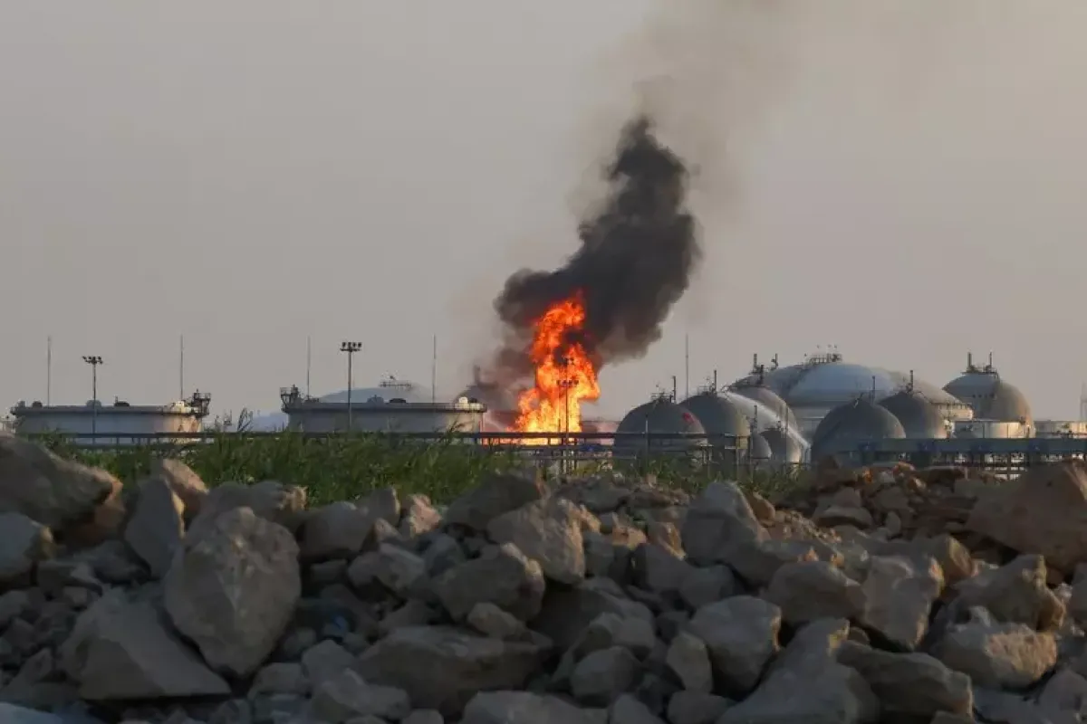 Raid sauditi su Abs, nello Yemen, dopo l'attacco missilistico a Buqayq - ©Ansa