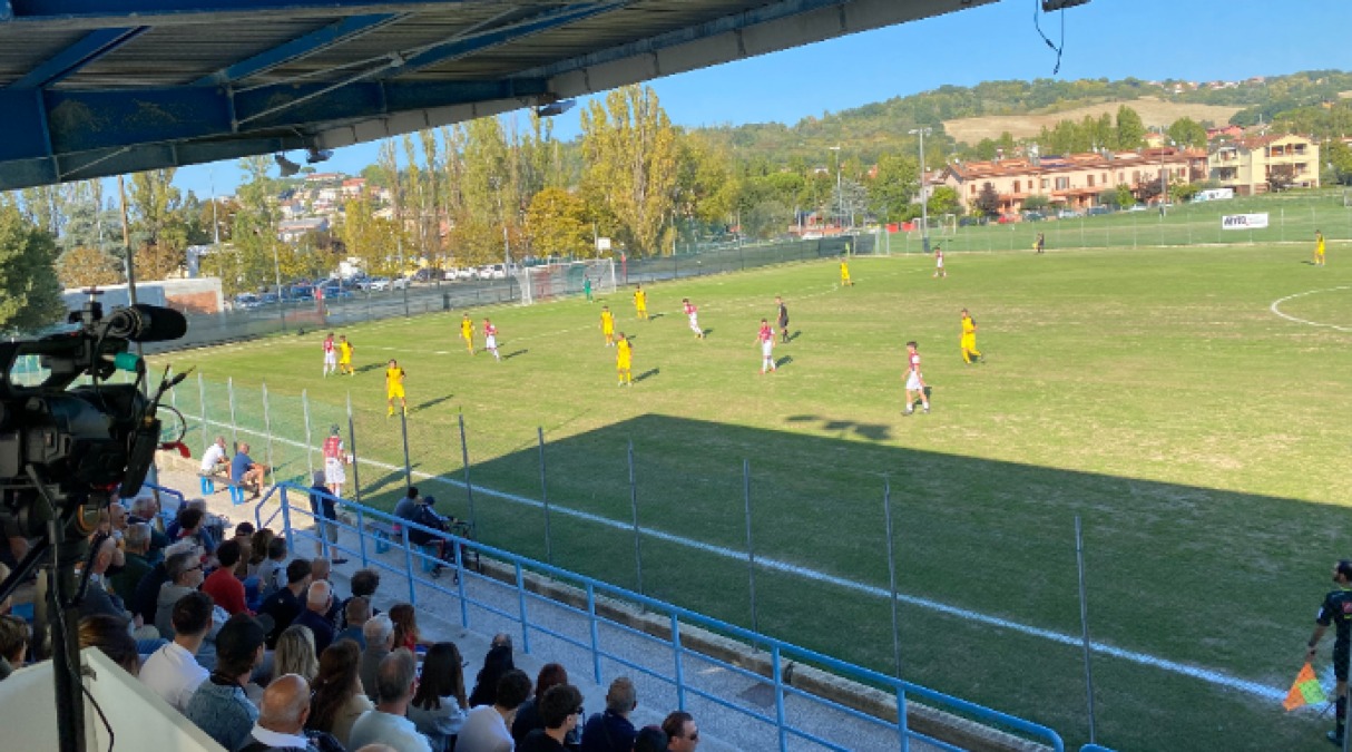 Calcio Promozione, il Gabicce Gradara ritorna a sorridere  - Una fase del match