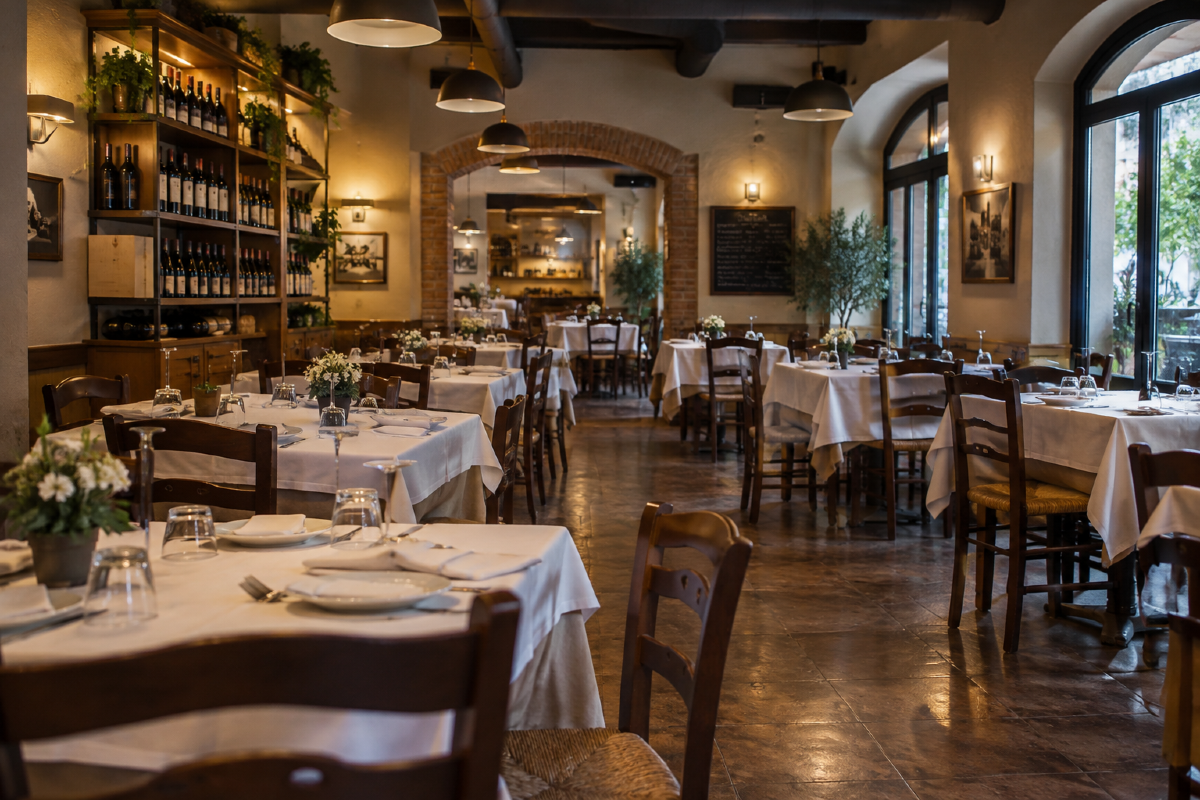 Riccione, l'ex bar-ristorante va all'asta: prezzo di partenza 228.000 euro - Immagine di repertorio elaborata con ChatGpt