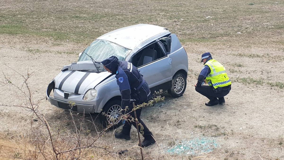 Vallecchio, microcar si ribalta nella scarpata: ferito un 18enne - La microcar finita nella scarpata