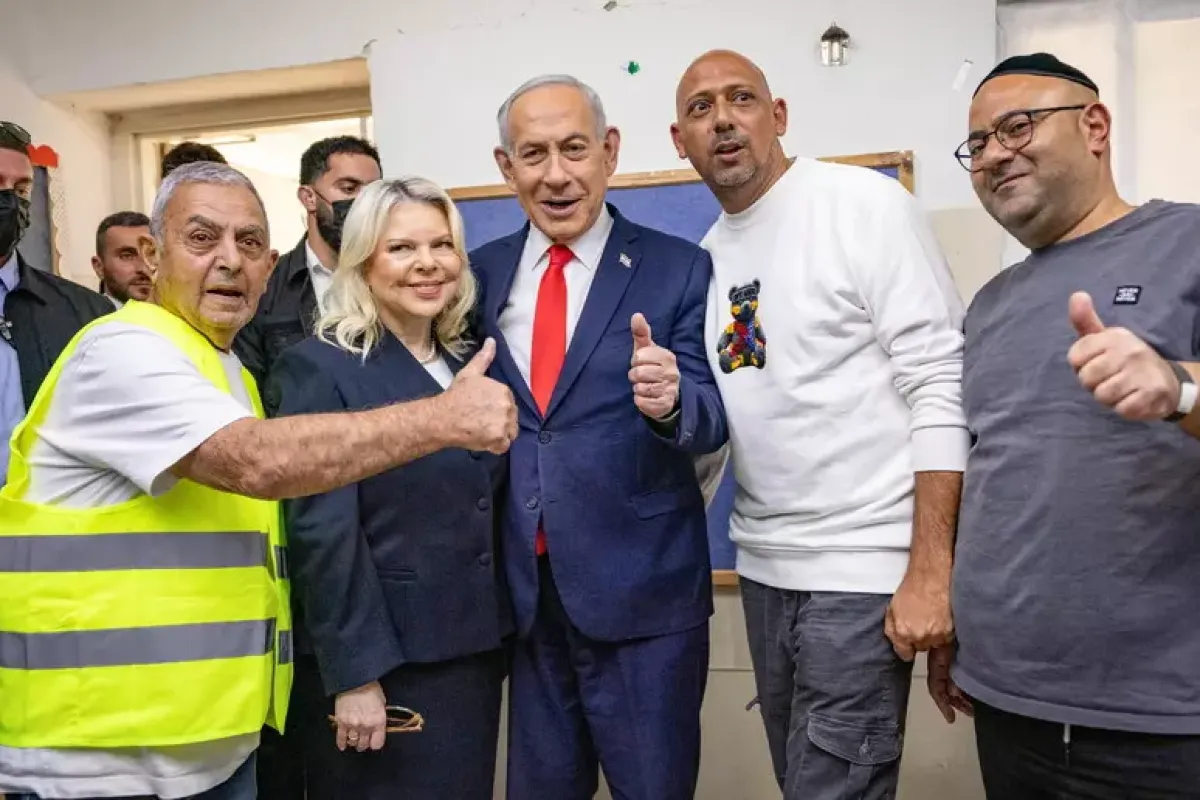 Israele, affluenza record: il Likud chiede di prolungare il voto - Israelis vote in legislative elections © ANSA/EPA