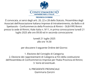 Assemblea Silb Confcommercio